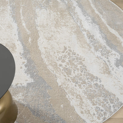 Slate Round Weston 735 Rug - Room Setting | Rug Queen Australia