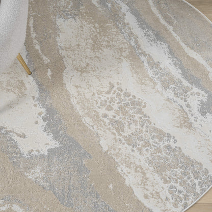 Slate Round Weston 735 Rug - Close Up | Rug Queen Australia