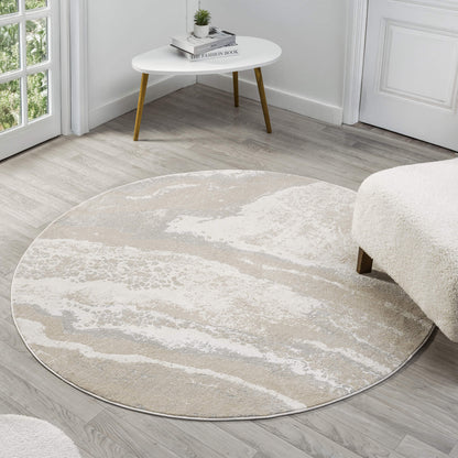 Slate Round Weston 735 Rug - Detail View | Rug Queen Australia