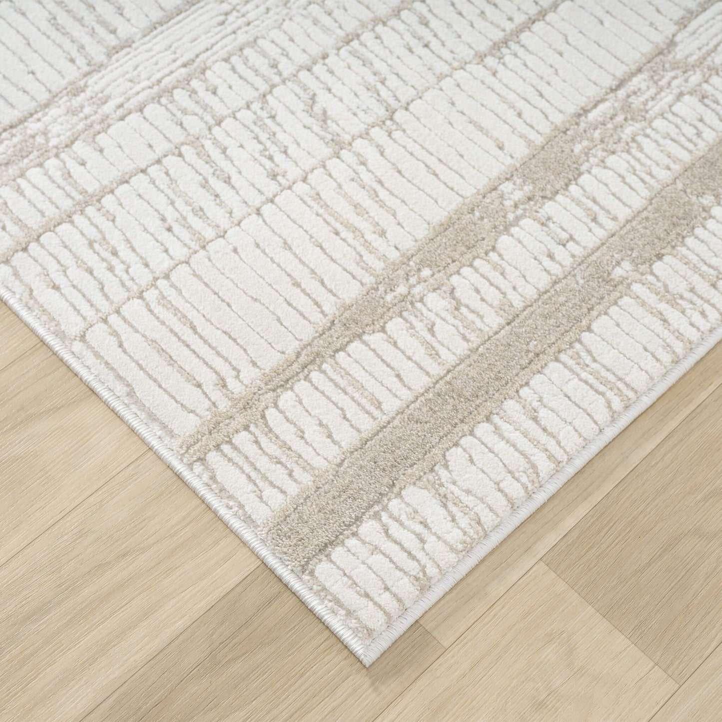 Linen Weston 737 Hallway Runner Rug - Close Up | Rug Queen Australia