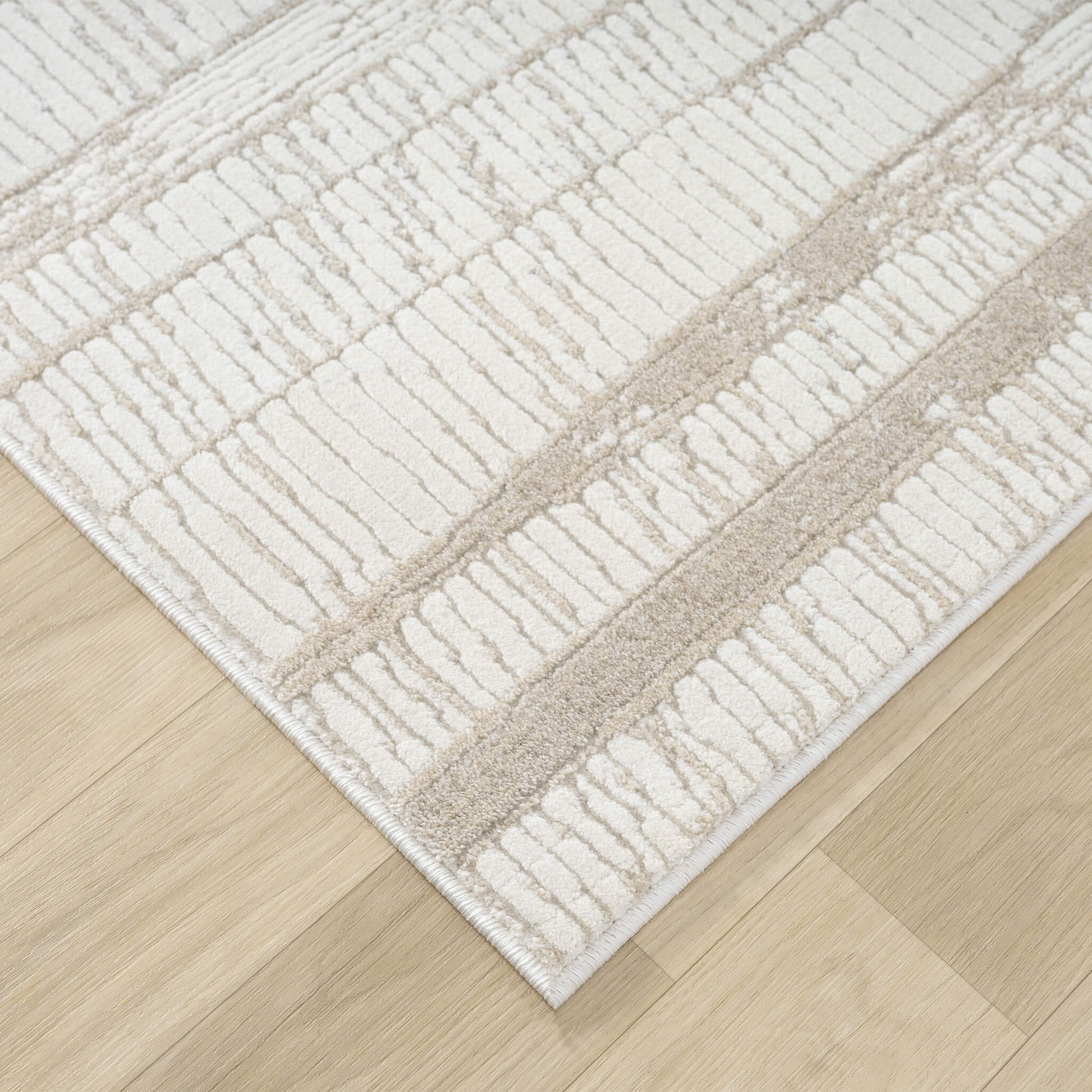 Linen Weston 737 Hallway Runner Rug - Close Up | Rug Queen Australia