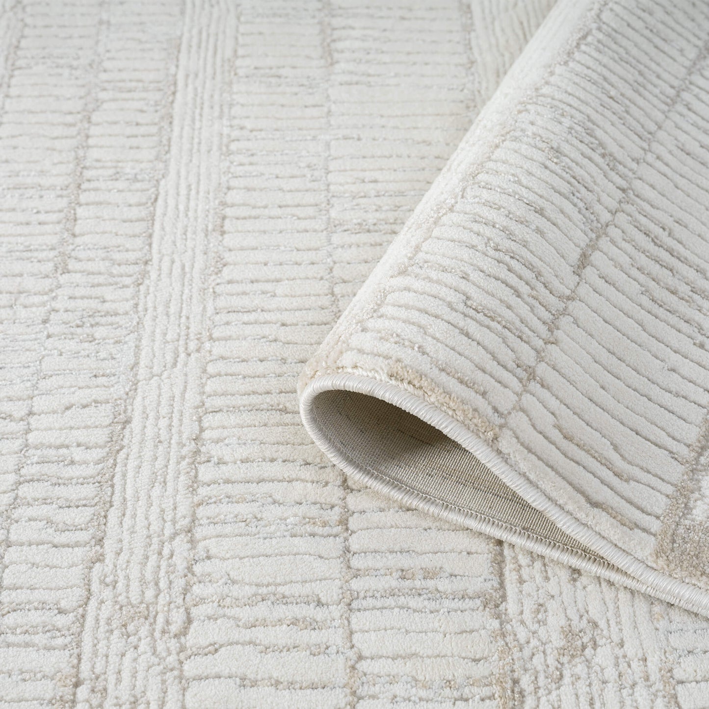 Linen Weston 737 Hallway Runner Rug - Corner | Rug Queen Australia