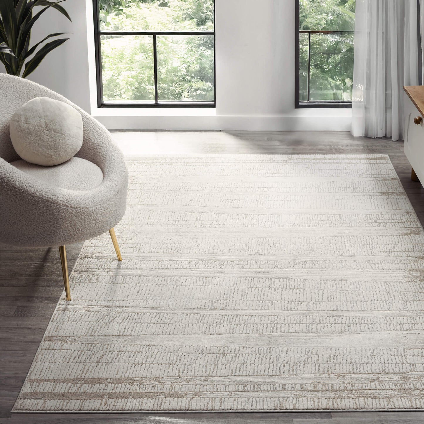 Linen Weston 737 Rug - Detail View | Rug Queen Australia