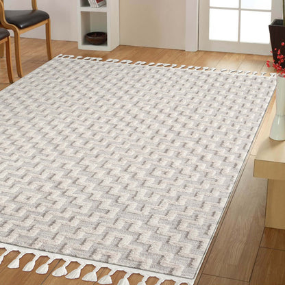 Alpine 3631 Light Grey Rectangle Rug