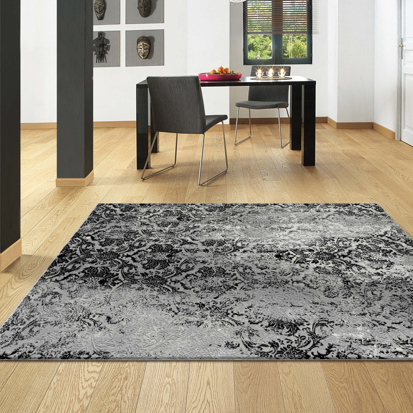 Amore 4001 Black Rectangle Rug