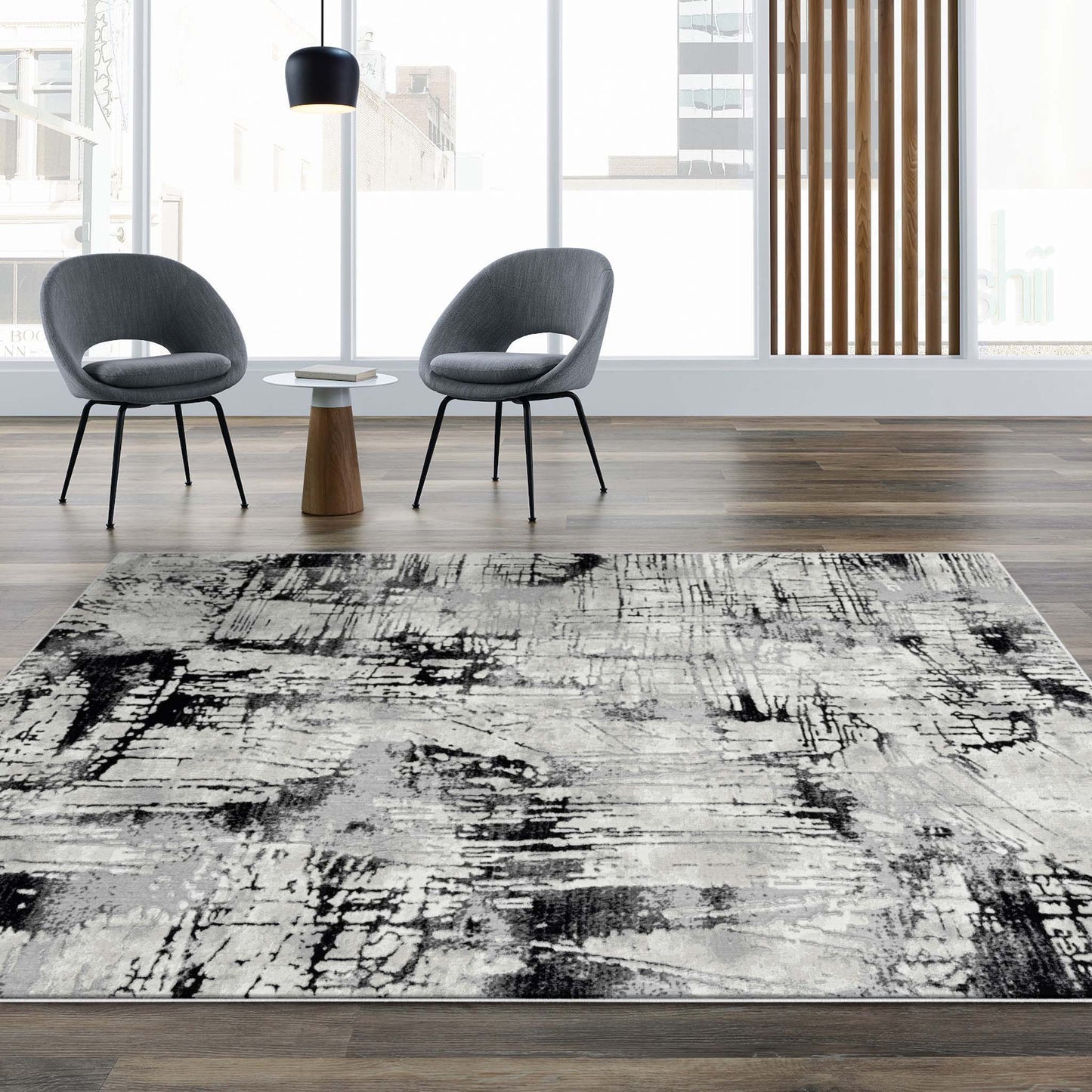 Amore 4004 Black Rectangle Rug