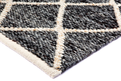 Antwerp Grey Crosshatch Soft Rug