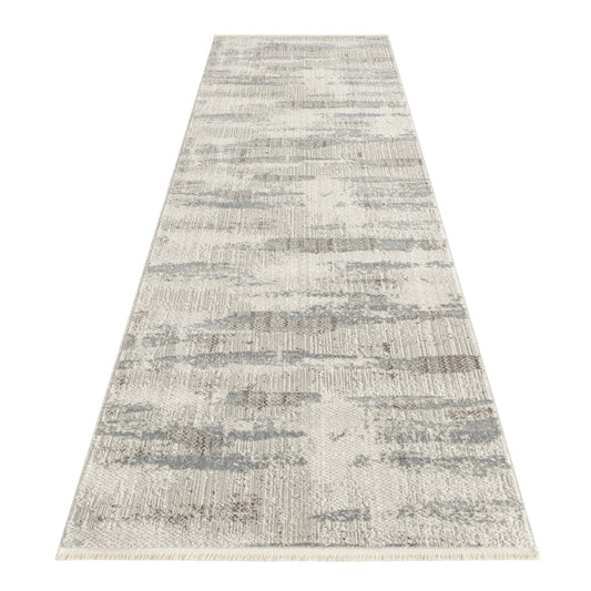 Aria 8205 Light Grey Hallway Runner