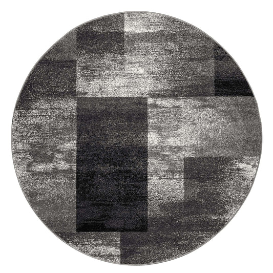 Aspen 444 Grey Round Rug