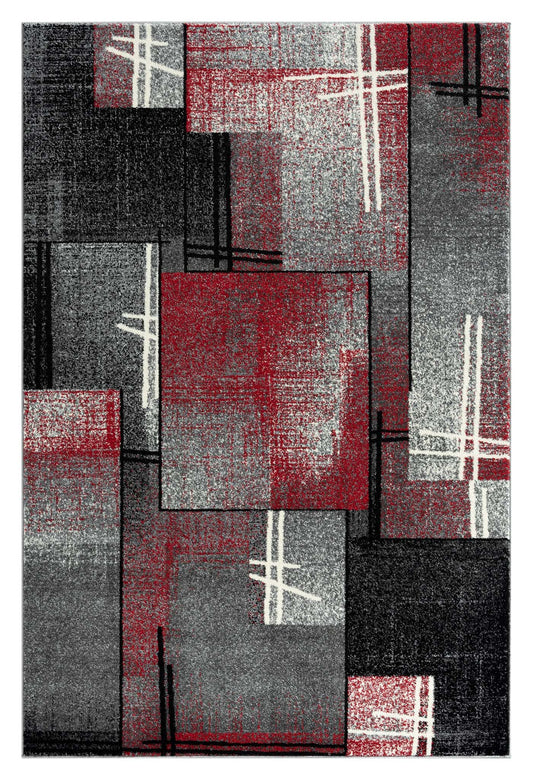 Aspen 754 Red Rectangle Rug