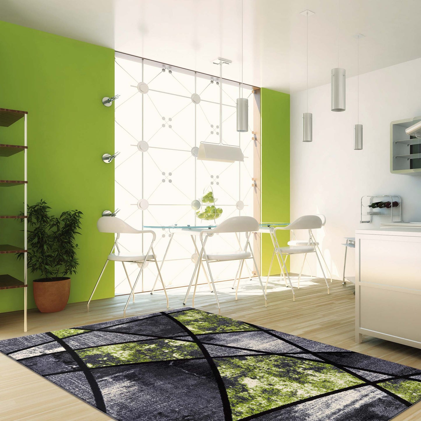 Atlanta 535 Lime Rectangle Rug