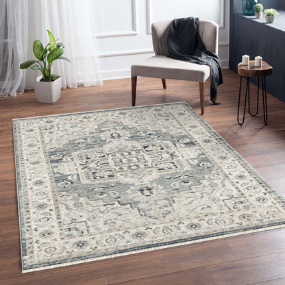 Austin 2201 Light Blue Rectangle Rug