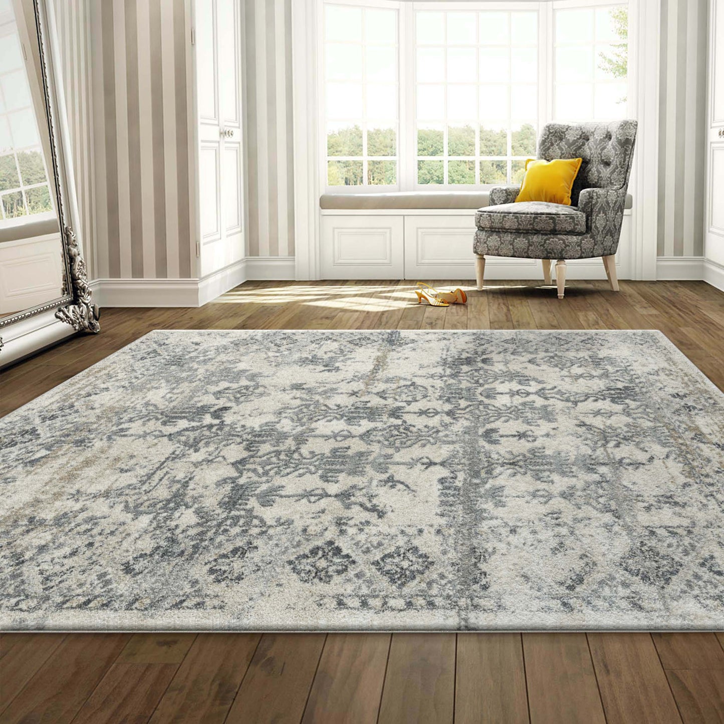 Bailey 762 Grey Rectangle Rug