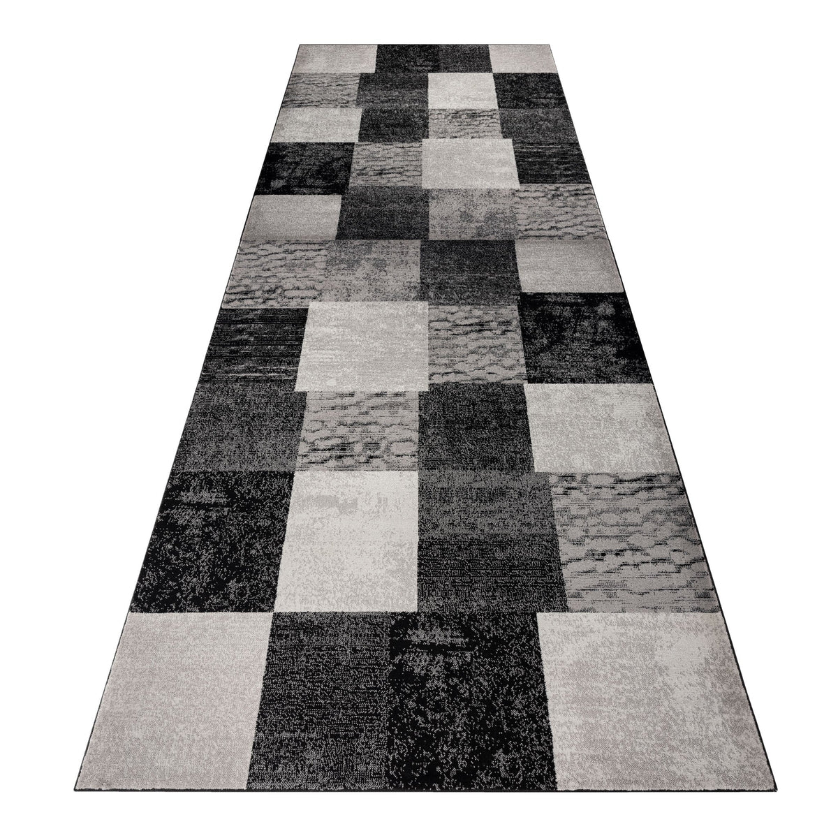 Boston 1166 Black Hallway Runner | Rug Queen Australia