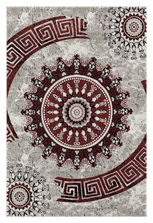 Boston 6447 Red Rectangle Rug