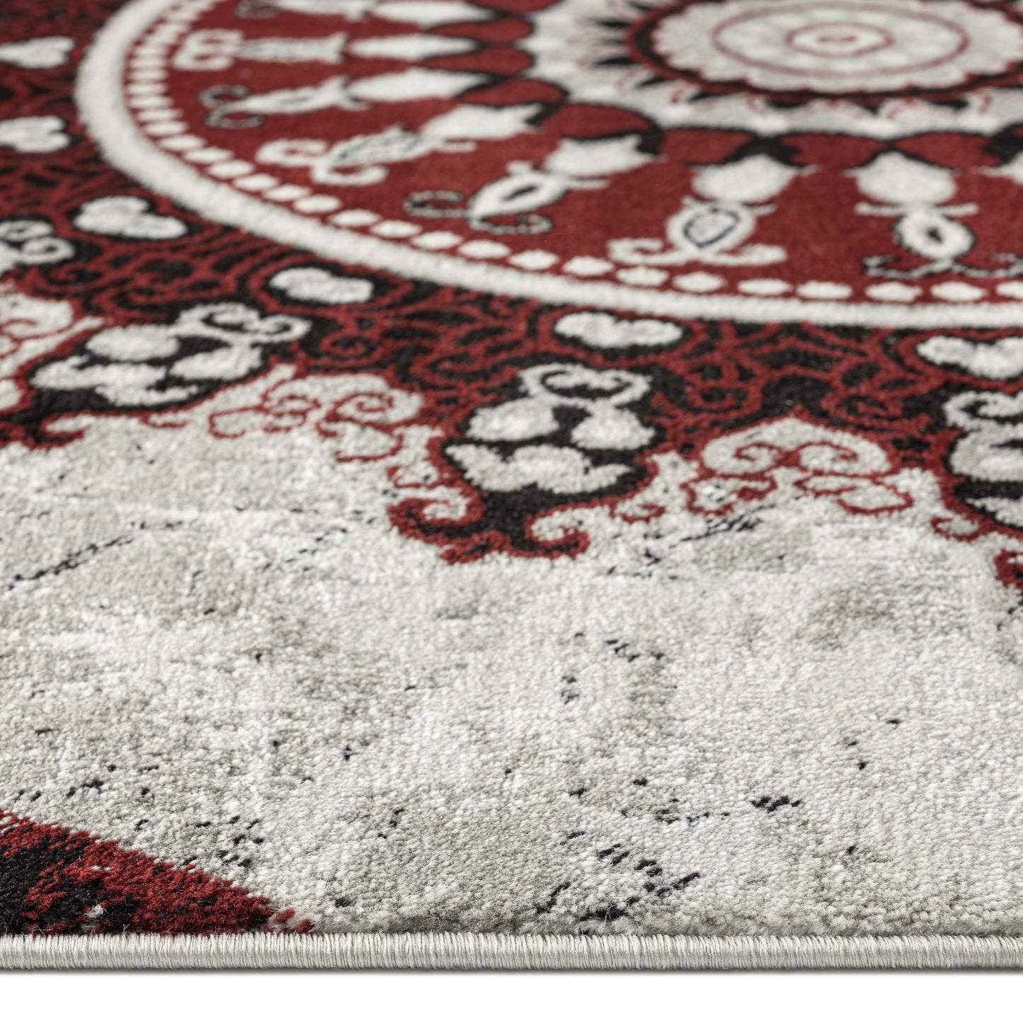 Boston 6447 Red Rectangle Rug