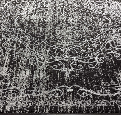 Charm 626 Dark Grey Hallway Runner