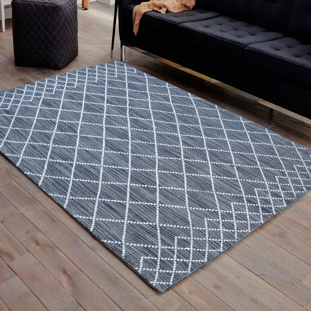 Argyle Dark Grey | Rug Queen Australia