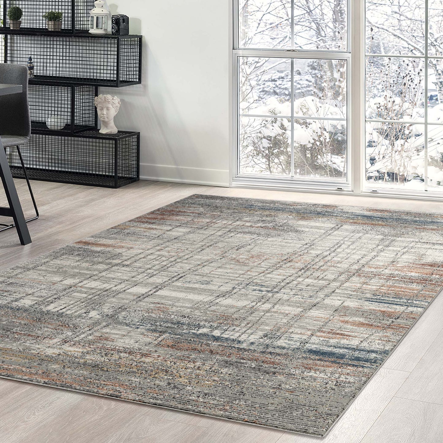 Darcy 36 Grey Rectangle Rug