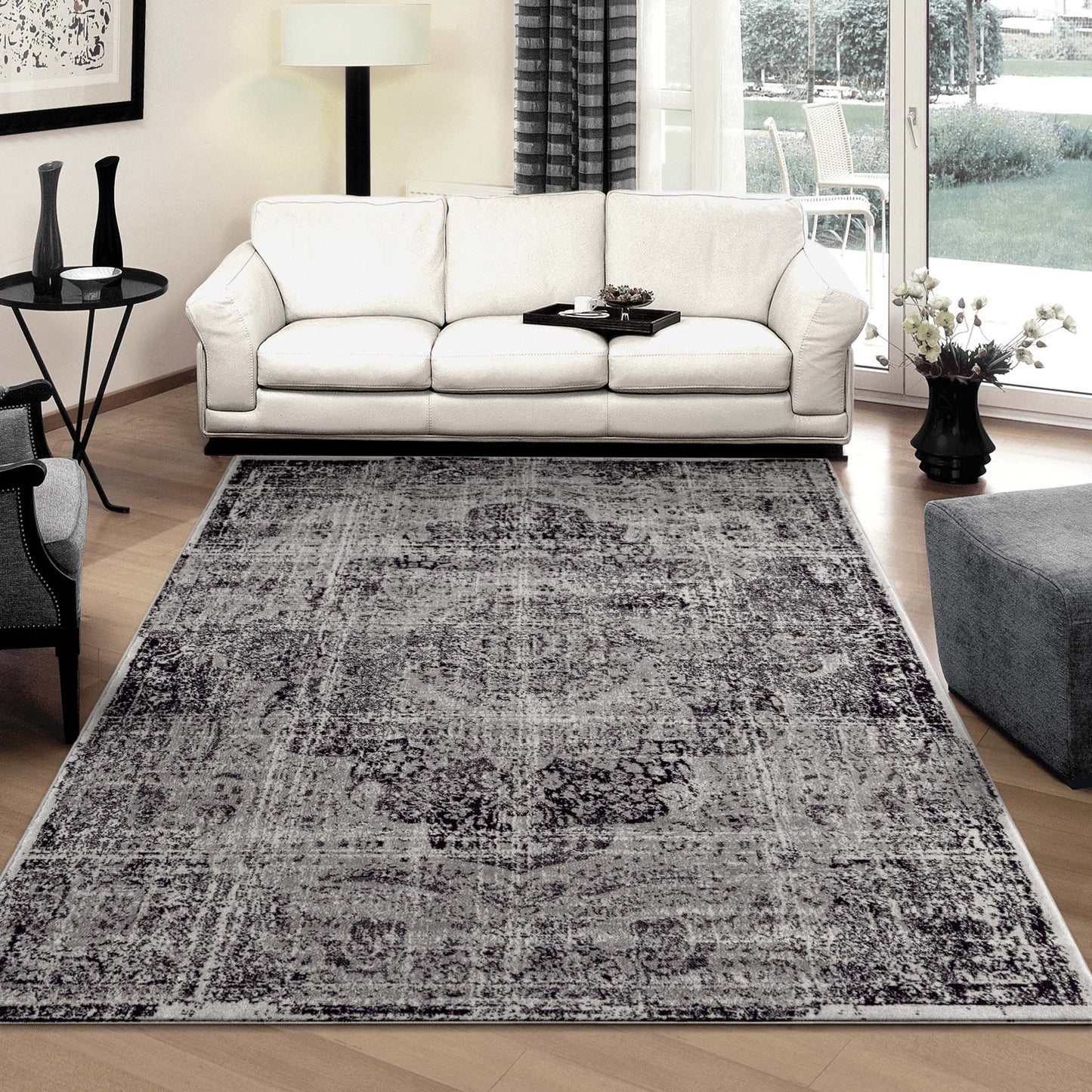 Desire 1220 Grey Rectangle Rug