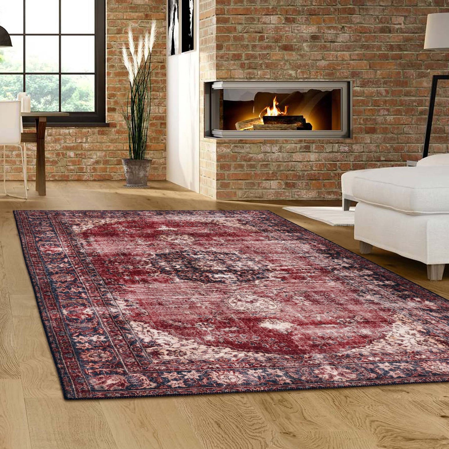 Devon 2017 Red Rectangle Rug