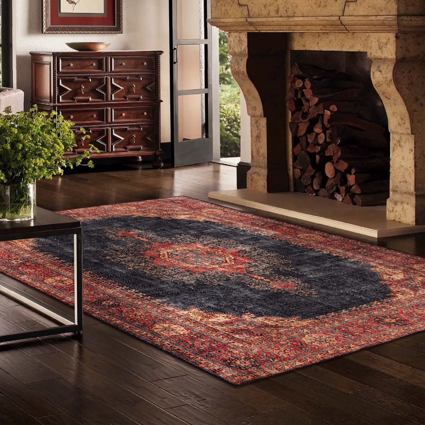 Devon 24 Navy Rectangle Rug