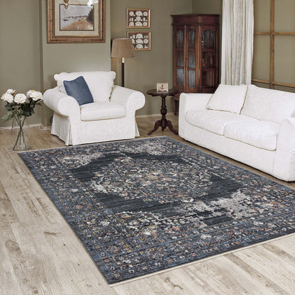 Dusk 2839 Dark Grey Rectangle Rug