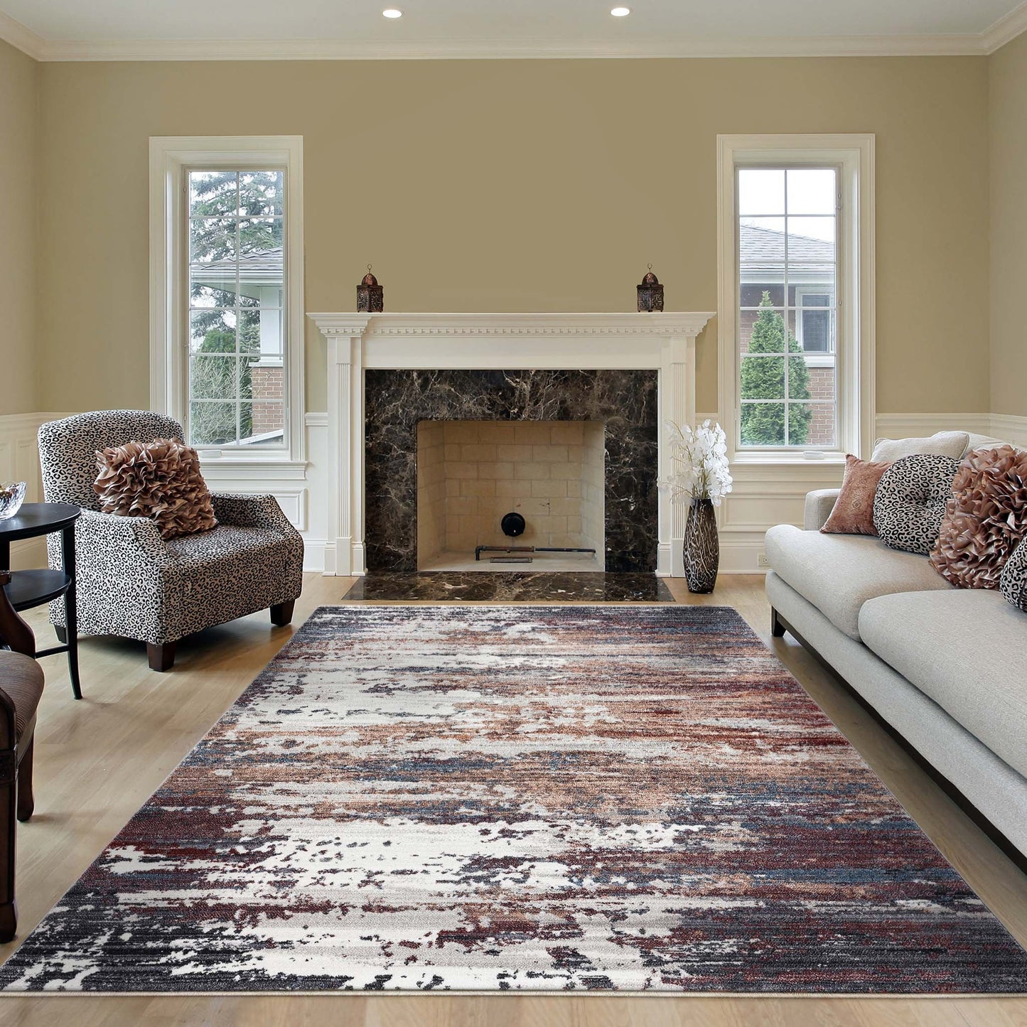 Dusk 3092 Grey Rectangle Rug