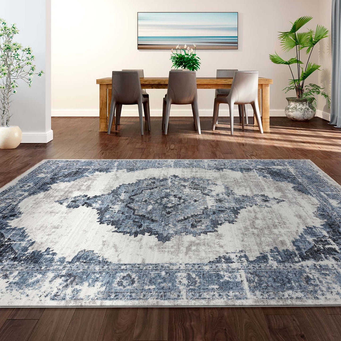 Dusk 3096 Light Grey Rectangle Rug