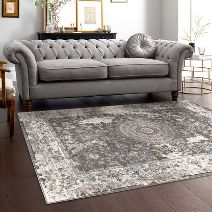 Dynasty 3464 Grey Rectangle Rug