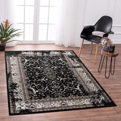 Dynasty 3465 Black Rectangle Rug