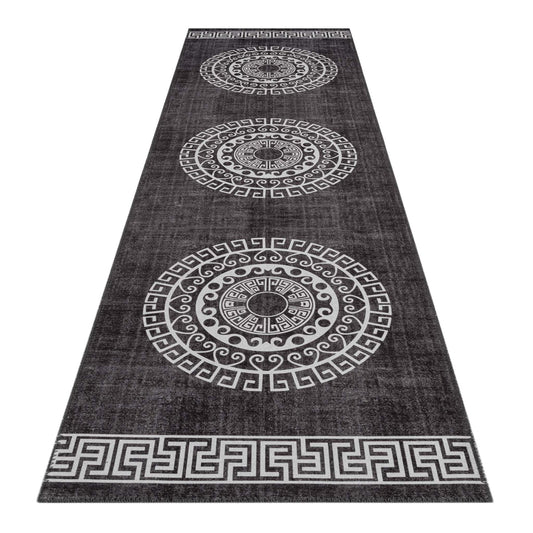 Fame 327 Dark Grey Hallway Runner