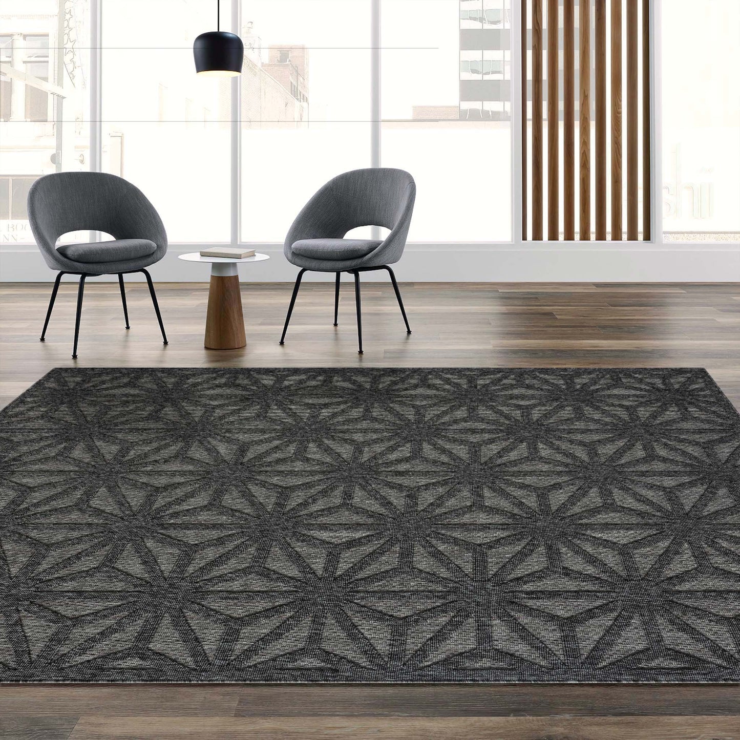 Havana 352 Dark Grey Rectangle Rug