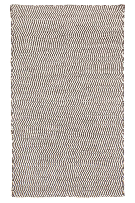 Herringbone Ash Grey Modern Rug