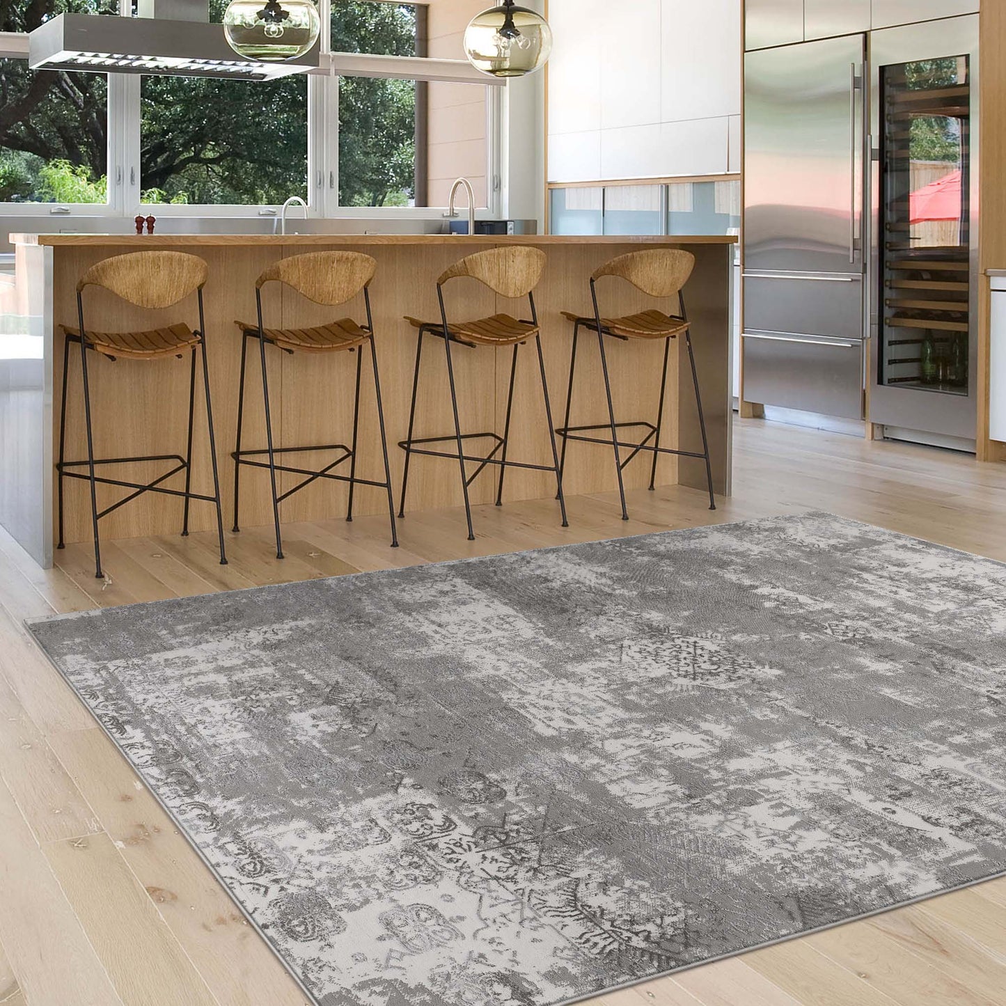 Lotus 2729 Light Grey Rectangle Rug