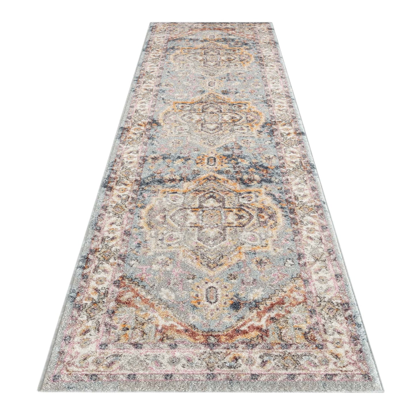 Luna 7401 Light Blue Hallway Runner