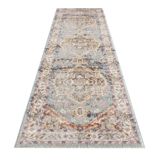 Luna 7401 Light Blue Hallway Runner