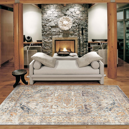 Luna 7402 Blue Rectangle Rug