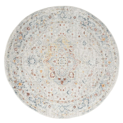 Luna 7403 Cream Round Rug