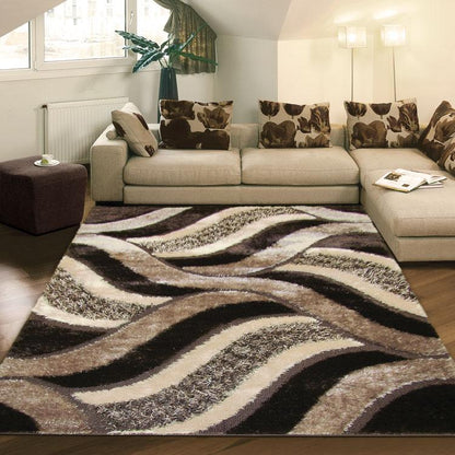 Deliciae Shaggy 5328 Brown Rectangle Rug