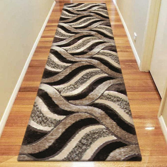 Deliciae Shaggy 5328 Brown Hallway Runner