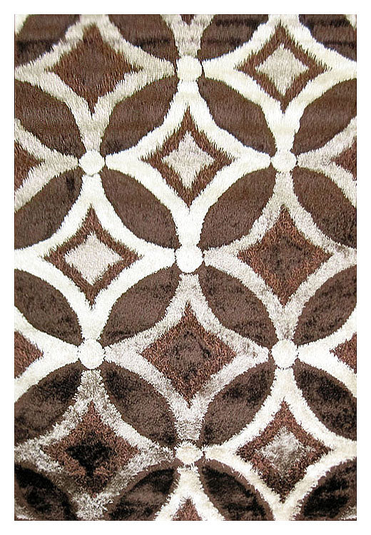 Luxury Shaggy 6048 Brown Rectangle Rug