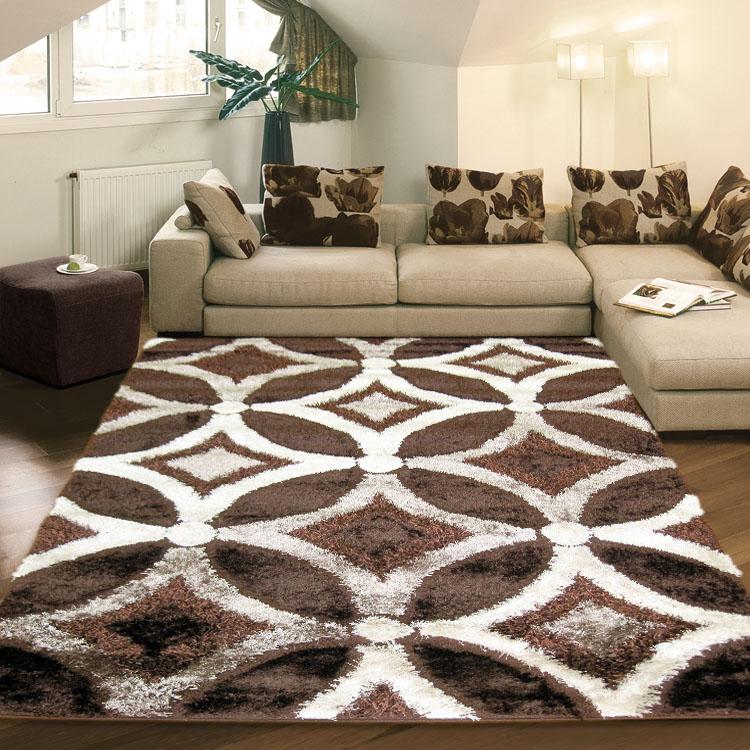 Luxury Shaggy 6048 Brown Rectangle Rug