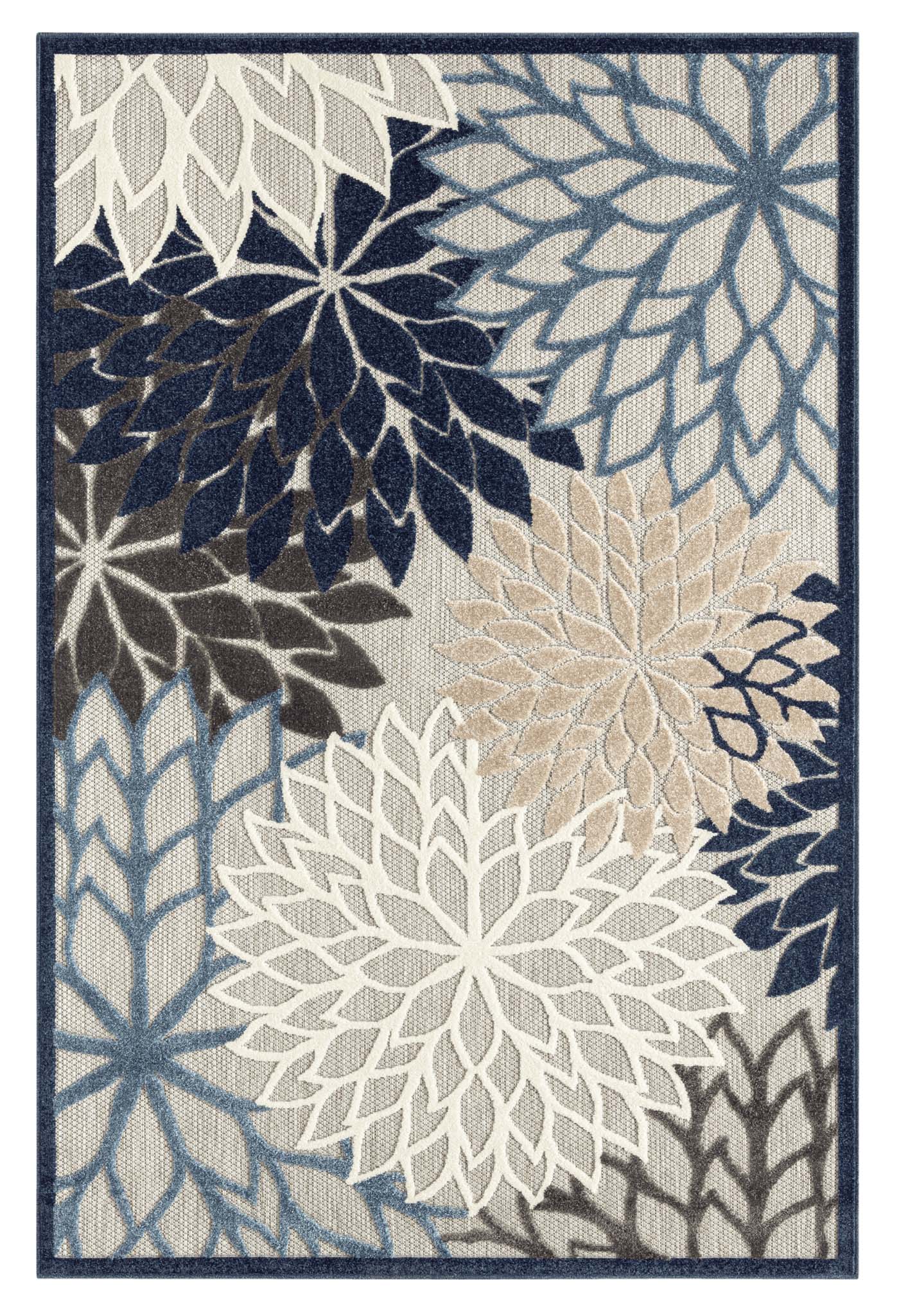 Monaco 1210 Blue Rectangle Rug