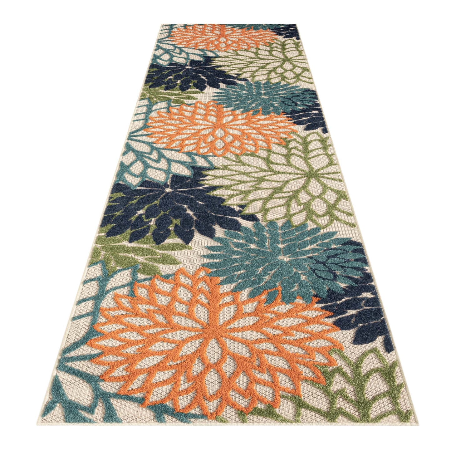 Riviera 1210 Green Hallway Runner