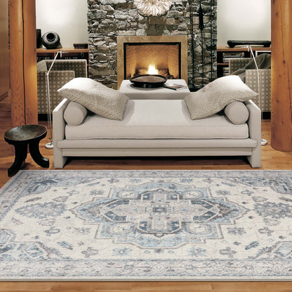 Newport 8478 Blue Rectangle Rug