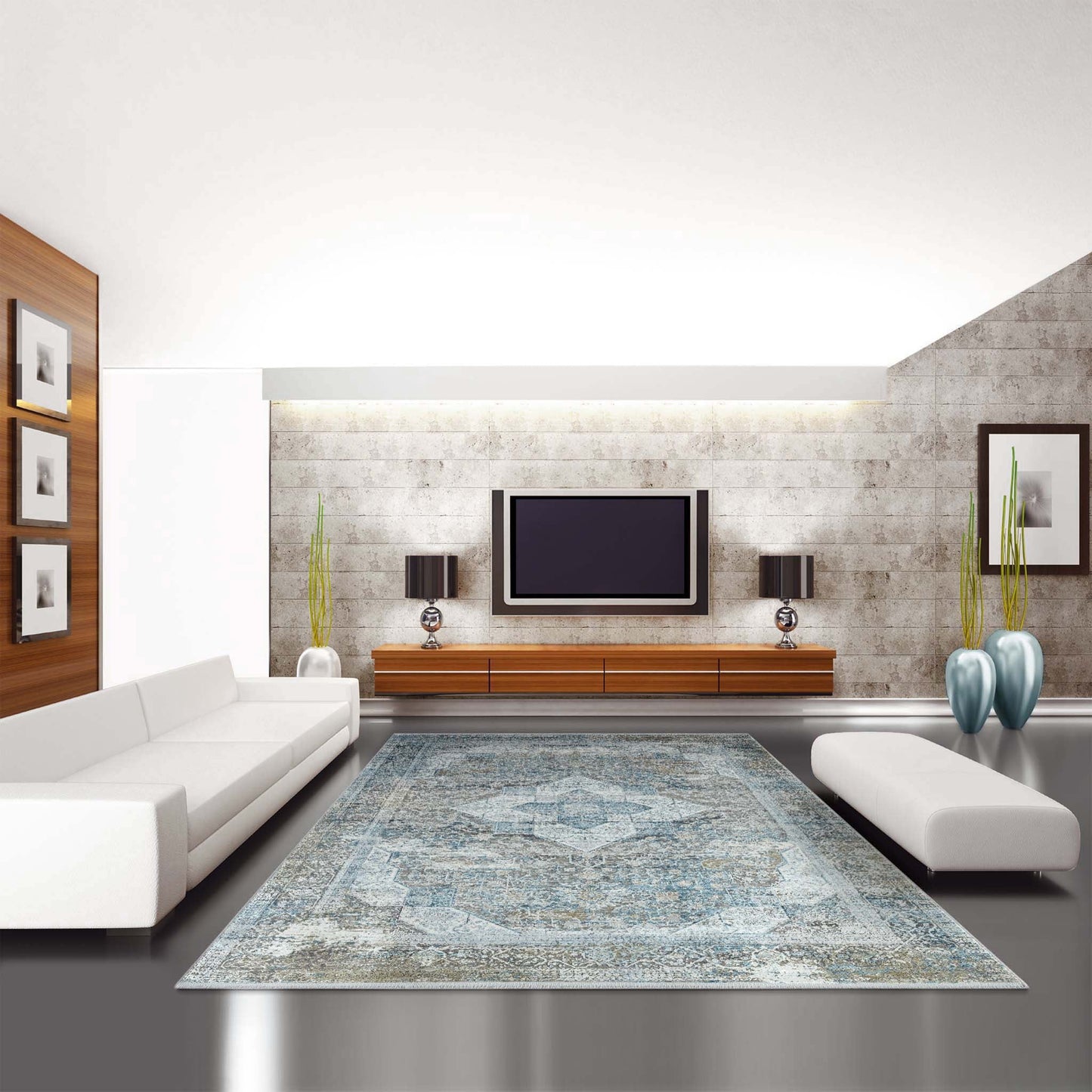 Oxford 146 Light Grey Rectangle Rug