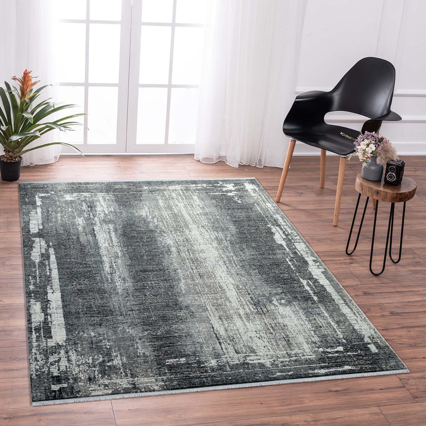 Oxford 214 Dark Grey Rectangle Rug