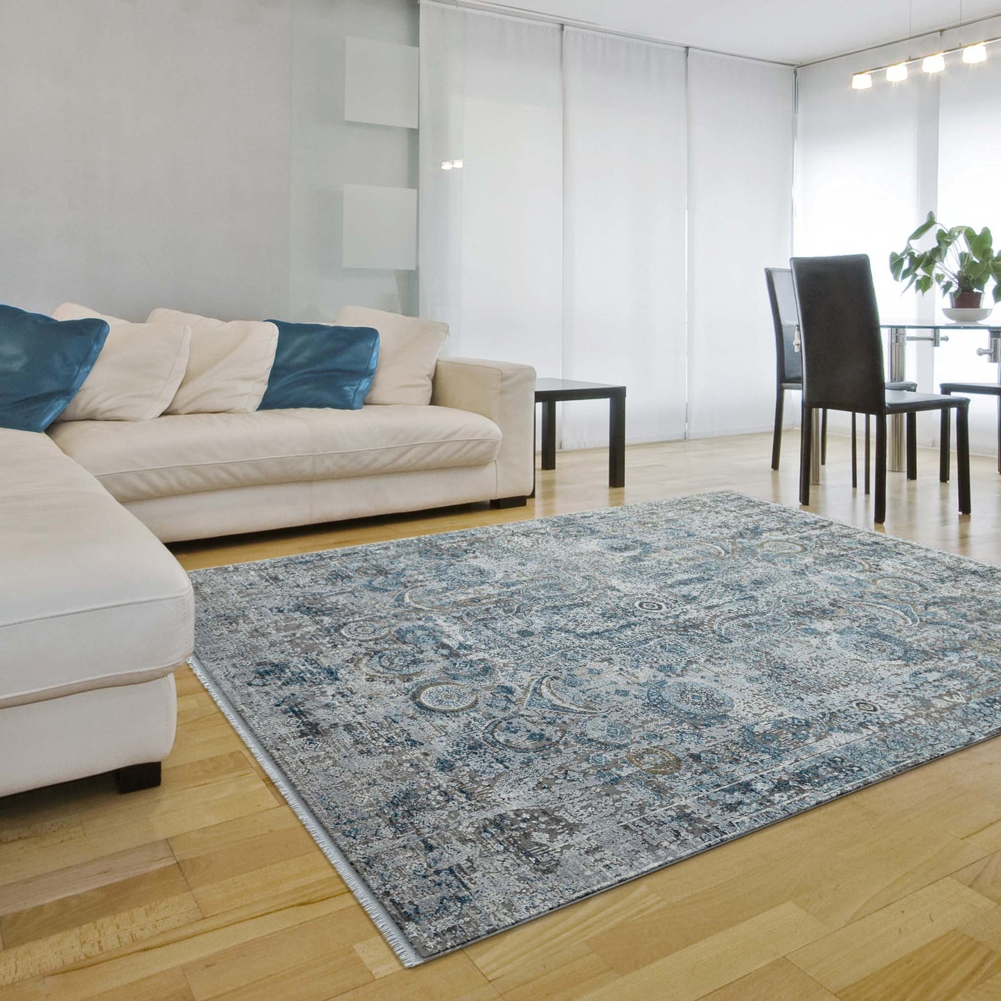 Oxford 800 Grey Rectangle Rug