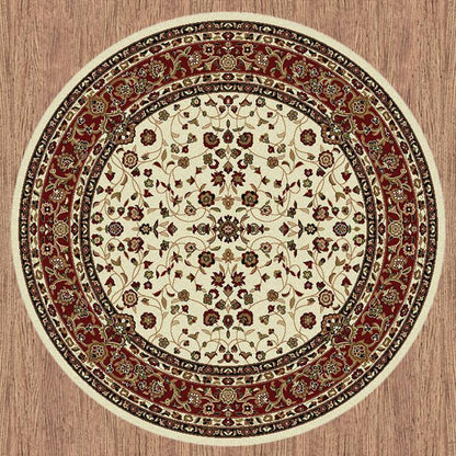 Palace 7146 Cream Round Rug